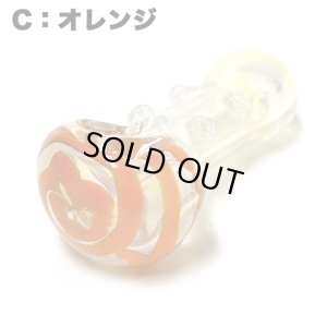 画像4: Spiral Striped Color Changing Glassスモール ガラスパイプ