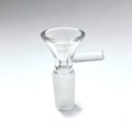 Clear Glass on Glass Bowl with Handle - ガラスボング　水パイプ用　火皿 ／ 14mm オス型