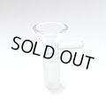 Clear Glass on Glass Bowl with Handle - ガラスボング　水パイプ用　火皿 ／ 14mm オス型