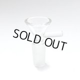Clear Glass on Glass Bowl with Handle - ガラスボング　水パイプ用　火皿 ／ 14mm オス型