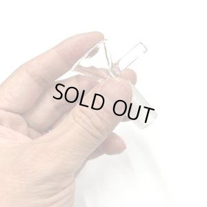 画像4: Clear Glass on Glass Bowl with Handle - ガラスボング　水パイプ用　火皿 ／ 14mm オス型
