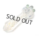 Silver Furned Spiral Glass Pipe ガラスパイプ