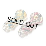 Color Changing Striped Twisted Glassスモール ガラスパイプ