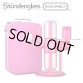 （正規品）  Stundenglass - Kompact Gravity Hookah Pink コンパクト グラビティボング ＆ フーカー ピンク （ シーシャ用フーカー & 水パイプ ボング）  