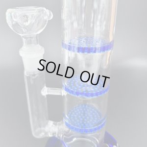 画像3: 多層ハニカム・アイスガラスボング38cm