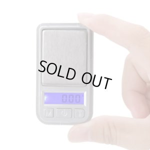 画像1: コンパクト デジタル ポケット スケール はかり 電池付き （0.01g 〜 200g）