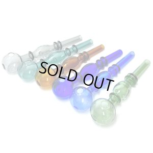 画像1: パイレックス クラックパイプ Colors 足付き ガラパイ （約14cm）