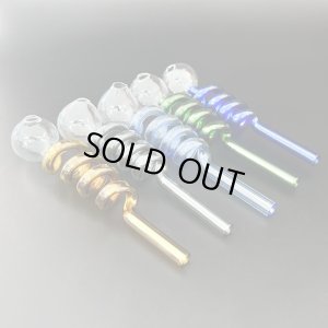 画像1: パイレックス クラックパイプ Spring Tubes ガラパイ （約14cm）