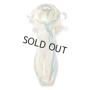 画像2: Color Changing Stripe Glass Pipe ガラスパイプ