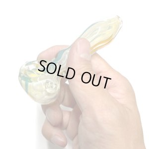 画像5: Color Changing Stripe Glass Pipe ガラスパイプ