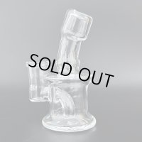 Stemless Mini Glass Bong ステムレス ミニガラス ボング（火皿なし）9.5cm