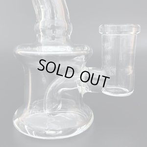 画像2: Stemless Mini Glass Bong ステムレス ミニガラス ボング（火皿なし）9.5cm