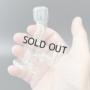 画像4: Stemless Mini Glass Bong ステムレス ミニガラス ボング（火皿なし）9.5cm