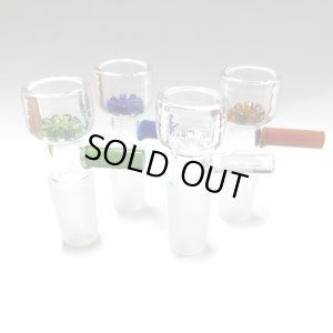 画像1: Filter Glass Bowl - スクリーン不要 ガラスボング 水パイプ用　火皿 ／ 14mm オス型