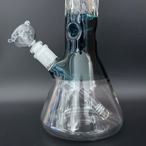 画像3: Stripe Twist Green Bubble ストライプ ツイスト グリーンバブル  アイスガラス ボング 41cm