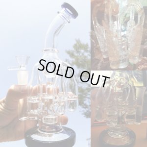 画像7: 5 Arms Chamber Recycler Bong リサイクラー ボング 24cm