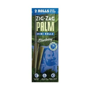 画像1: ZIG ZAG - Mini Palm Rolls Blueberry ジグザグ ミニパームロール ブルーベリー風味 2本入り