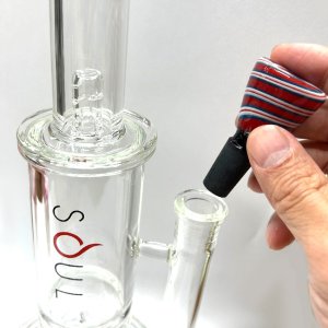 画像4: Glass on Glass Bowl - Spiral ガラスボング　水パイプ用　火皿 ／ 14mm オス型