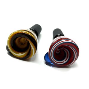 画像3: Glass on Glass Bowl - Spiral ガラスボング　水パイプ用　火皿 ／ 14mm オス型