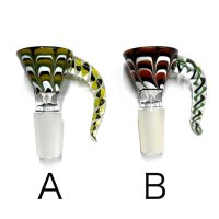 Glass on Glass Bowl - Spike ガラスボング　水パイプ用　火皿 ／ 14mm オス型