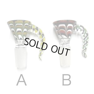 画像1: Glass on Glass Bowl - Spike ガラスボング　水パイプ用　火皿 ／ 14mm オス型