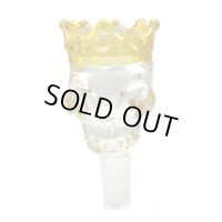 Slull with Crown Big Glass Bowl ガラスボング　水パイプ用　火皿 ／ 14mm オス型