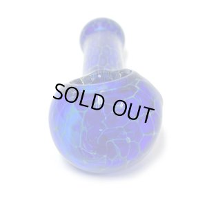 画像4: Cellular Blue Glass Spoon Pipe ガラスパイプ