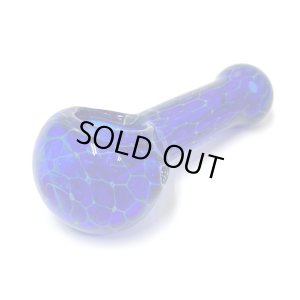 画像2: Cellular Blue Glass Spoon Pipe ガラスパイプ