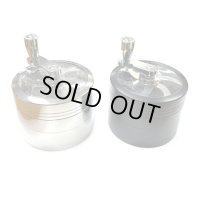 4pc Metal Crank Grinder ハンドル付き グラインダー φ60mm