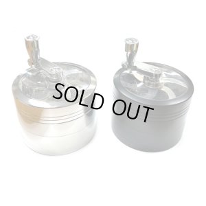 画像1: 4pc Metal Crank Grinder ハンドル付き グラインダー φ60mm