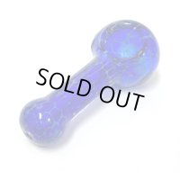 Cellular Blue Glass Spoon Pipe ガラスパイプ
