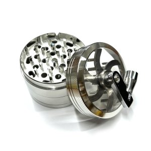 画像2: 4pc Metal Crank Grinder ハンドル付き グラインダー φ60mm
