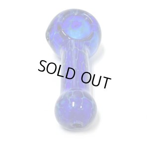 画像3: Cellular Blue Glass Spoon Pipe ガラスパイプ