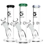 GLASS HOUSE - Pinched Straight Tube Glass Water Pipe  アイス ガラスボング  20cm