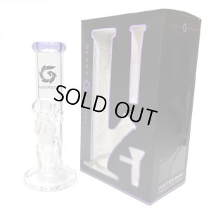 画像8: GLASS HOUSE - Pinched Straight Tube Glass Water Pipe  アイス ガラスボング  20cm