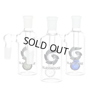 画像1: GLASS HOUSE - Diffuser Ash Catcher ガラスボング用 拡張チャンバーパーツ 90°（14mm）