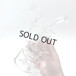 画像4: Pulsar - Debonaire Diamond Triple Perc Glass Recycler Dab Rig リサイクラー ダブリグ ボング 23.5cm