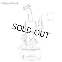 Pulsar - Debonaire Diamond Triple Perc Glass Recycler Dab Rig リサイクラー ダブリグ ボング 23.5cm