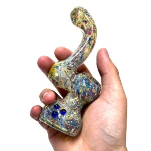 画像6: Rainbow Speckled Glass Bubbler ガラスバブラー 