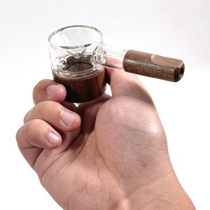 画像7: MJ Arsenal - Granby Hand Pipe ガラス& ウッド ハンドパイプ