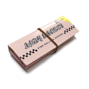 画像1: LADY HORNET - Pink Rolling Papers ペーパー 巻紙 1 1/4サイズ &フィルターチップ 76mm