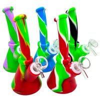 Mini Silicone Beaker Bong ミニシリコン ビーカー ボング 17cm