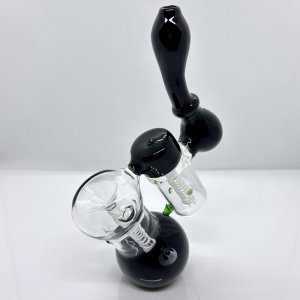 画像2: Heady Smoking Pipes - Black Hookah Bubbler  ガラスバブラー