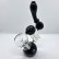 画像2: Heady Smoking Pipes - Black Hookah Bubbler  ガラスバブラー  (2)