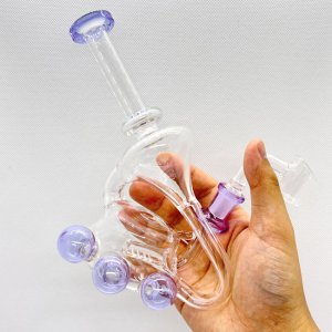 画像6: Purple Beaker Recycler Dab Rig リサイクラーダブリグ