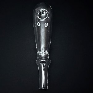 画像4: Thick Baton Style Glass クラックパイプ ガラパイ - 12.5cm