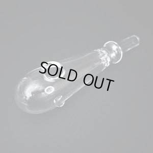 画像1: Thick Baton Style Glass クラックパイプ ガラパイ - 12.5cm