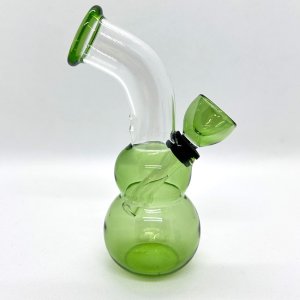 画像2: Double Bubble ミニ ガラスボング 13.5cm