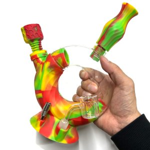 画像6: OOZE - OZONE Silicone Water Pipe & Nectar Collector 4 in 1 ガラス&シリコン ボング（ハーブ／ワックス／CBDカートリッジ対応）