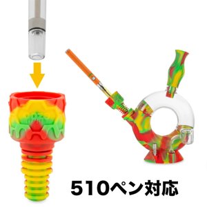 画像5: OOZE - OZONE Silicone Water Pipe & Nectar Collector 4 in 1 ガラス&シリコン ボング（ハーブ／ワックス／CBDカートリッジ対応）